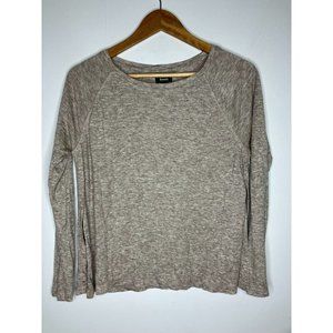 Roots Canada Women’s Medium Open Sides Sweater Wool Blend Light Brown